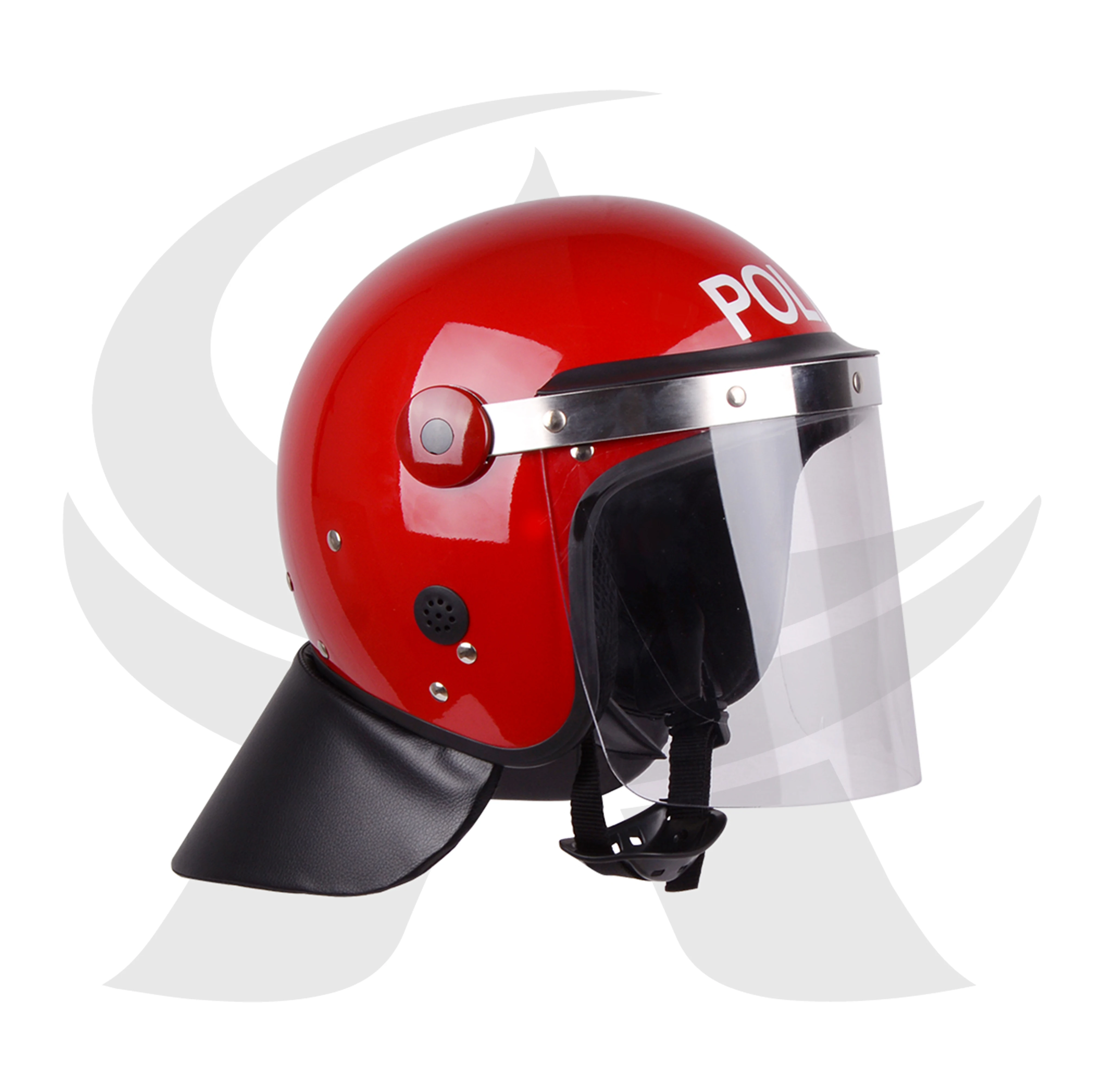 ABS Standard Full Face Helmet Standard Style with L Shape Visor Security Equipment Riot Control Helmet