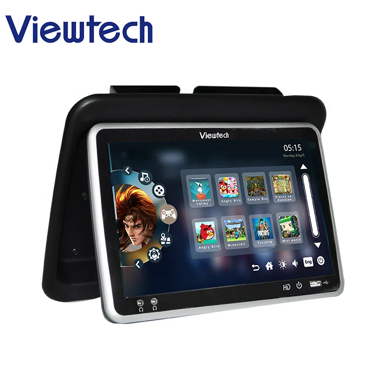 Viewtech touring car/bus/coach wireless VOD entertainment monitor system support GEO with Remote Access management platform