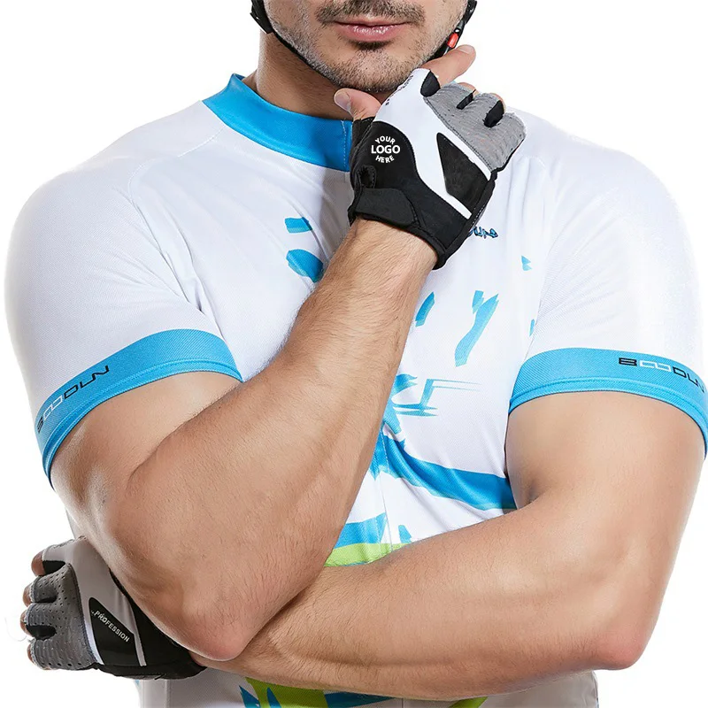 GBM sublimation custom aero summer road cycling gloves half finger