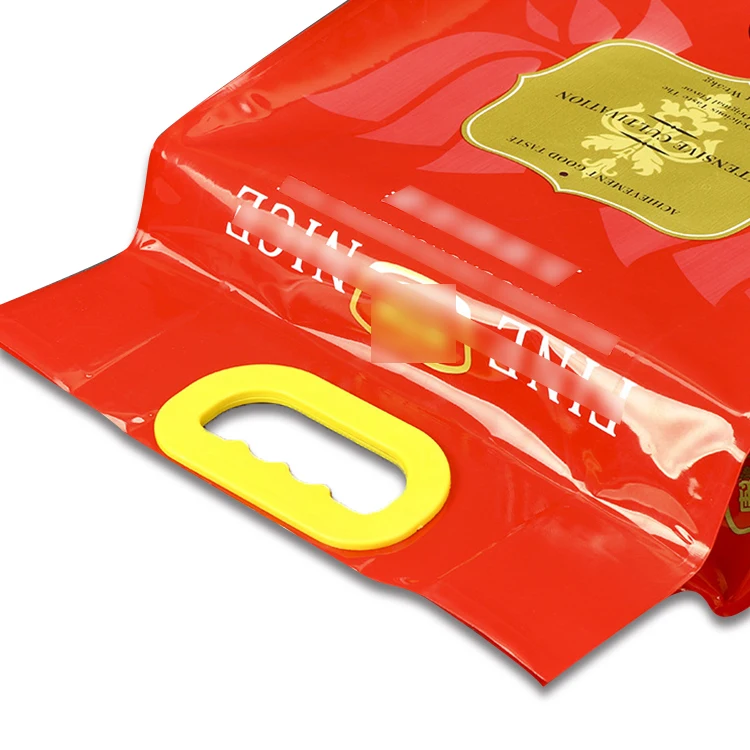 China Suppliers Different Types Custom Logo Design 5kg 10kg Food With Plastic Rice Packaging Bags