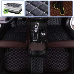 leather full set double layer with carpet 5D car floor mats for car mats camry 2018 2019 2020