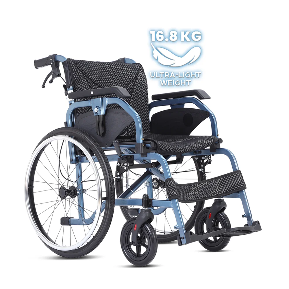 Wholesale Wheelchair 7 Inch PVC Front Wheel Tire 24 Inch Rear Wheel alloy wheelchair in kuwait