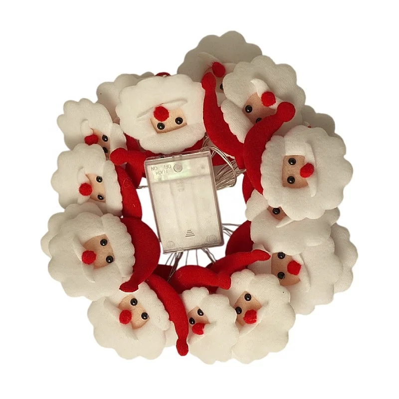 2022New Cute Santa Claus Decorative Lamp Outdoor Indoor Holiday Christmas Bedroom String Lighting Festival light
