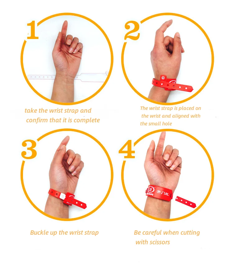 pvc wrist bands use