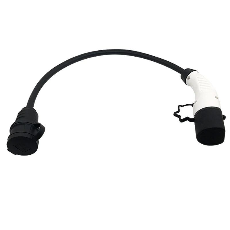 16 А 32 А DUOSIDA EV Зарядные адаптеры Тип 2 штепсельная Вилка Тип 1 Автомобильная розетка ev конвертер со стандартом IEC 62196 2 SAE J1772