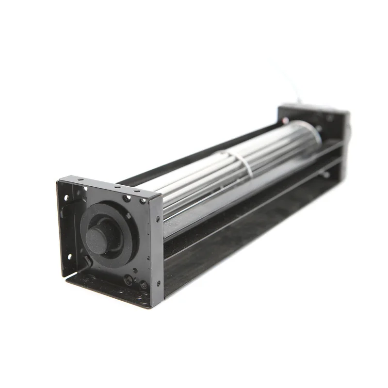 Longwell tangential 12v/24vdc fan bearing roller rubber cross flow fan tangential blower fan metal for air curtain, heater