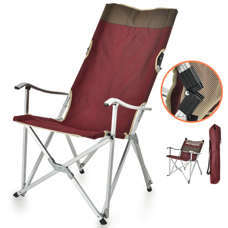 wholesales custom top quality aluminum fishing beach outdoor foldable camping chair