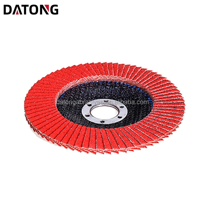 Datong factory 5*7/8 inch 125*22mm Ceramic Cloth Flap Disc Grit 36 abrasives wheel grinding disc  for Metal and Stainless Steel