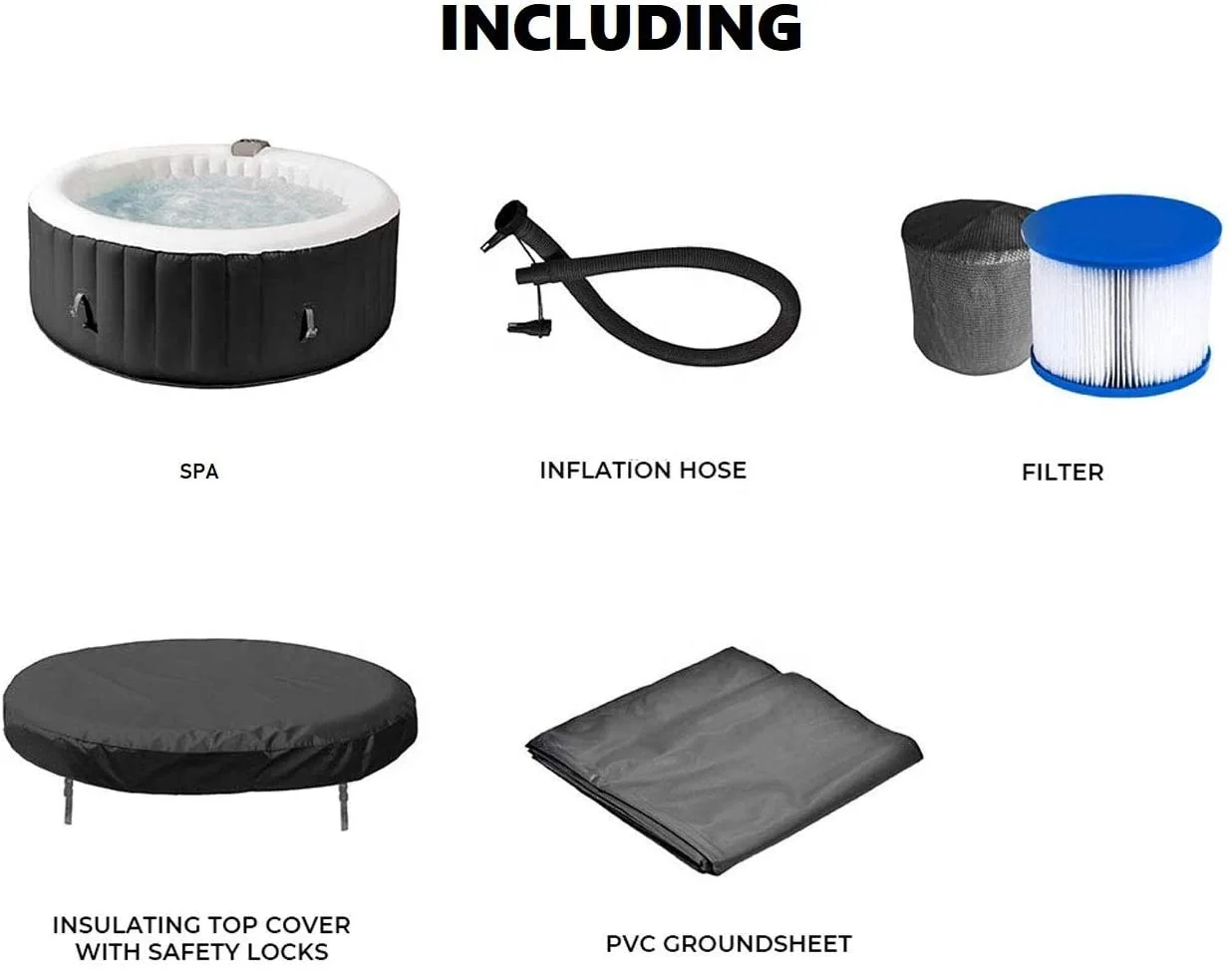 Надувная гидромассажная Ванна Jaccuzi, джакузи, бассейн, гидромассажная Ванна, открытый спа-ванны, трубки, открытый джакузи Jaccuzzi