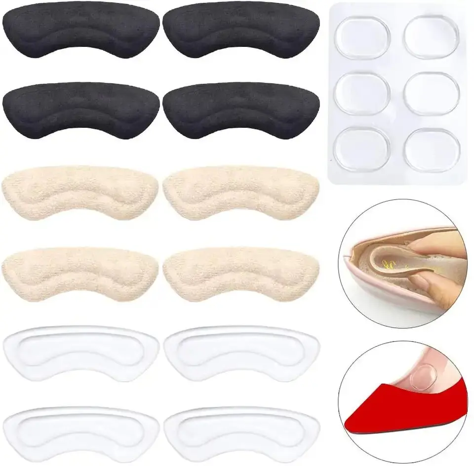 Customized Anti-slip Silicone Cushion Shoe Grips Insert Heels Silicon Pads High Protector Woman Shoe Pad Heel Foot Gel Forefoot