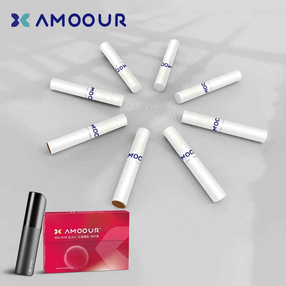 popular famous Heat  Product AMOOUR Botanical Sticks Coffee Flavor for Device heat not burn sticks Single sale Explosion bead