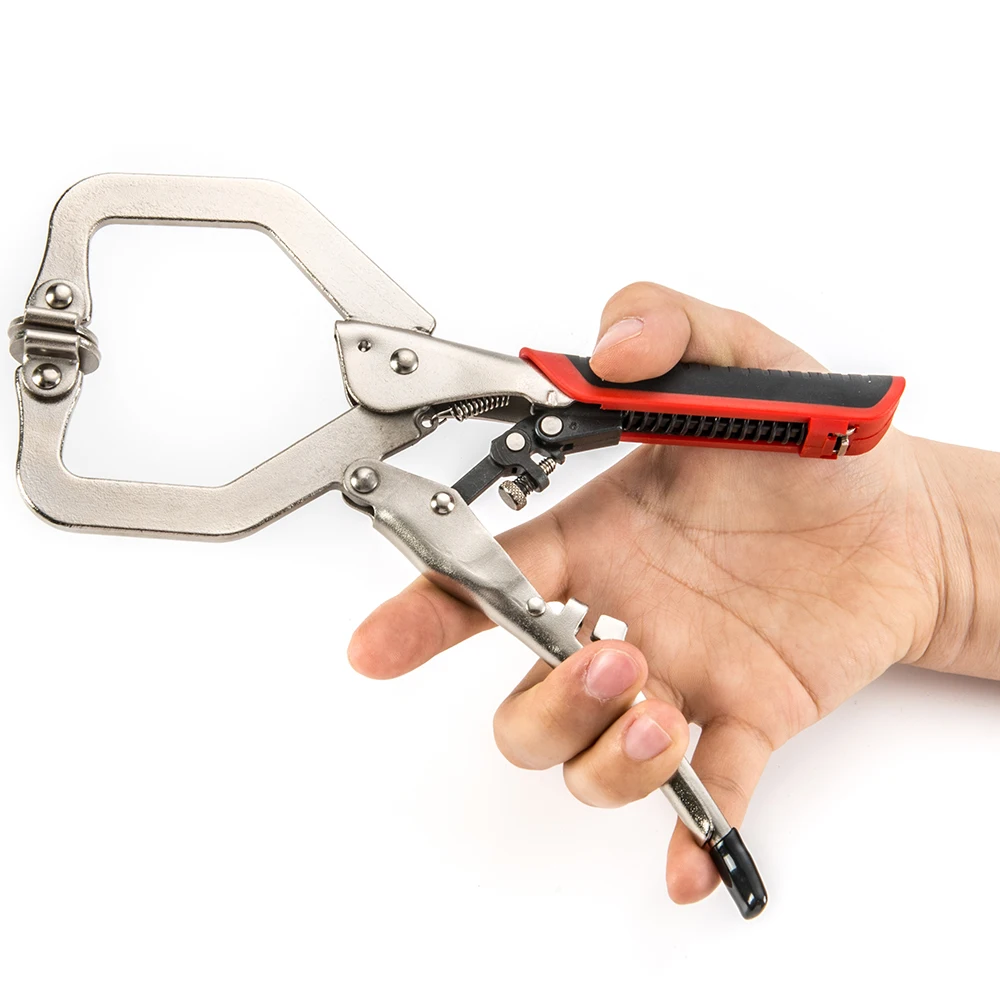 Metal carpenter vise grip locking clip plier C type woodworking welding self adjusting quick released wood clamp face clamp