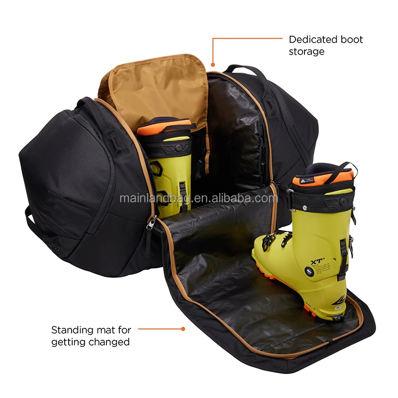 Travel RoundTrip 80L Duffel Bag Storage compartments to organize and protect gear Boot bag Ski Shoe Boot Helmet Carrying Bag
