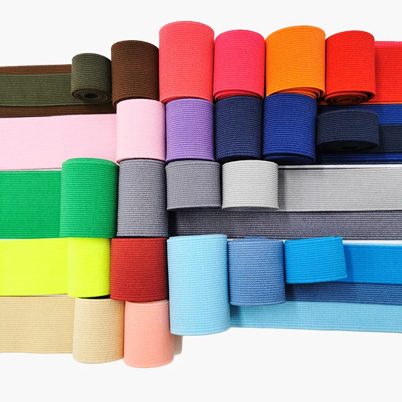 Custom Polyester Elastic Bands For Suspenders Belts Clothes Webbing