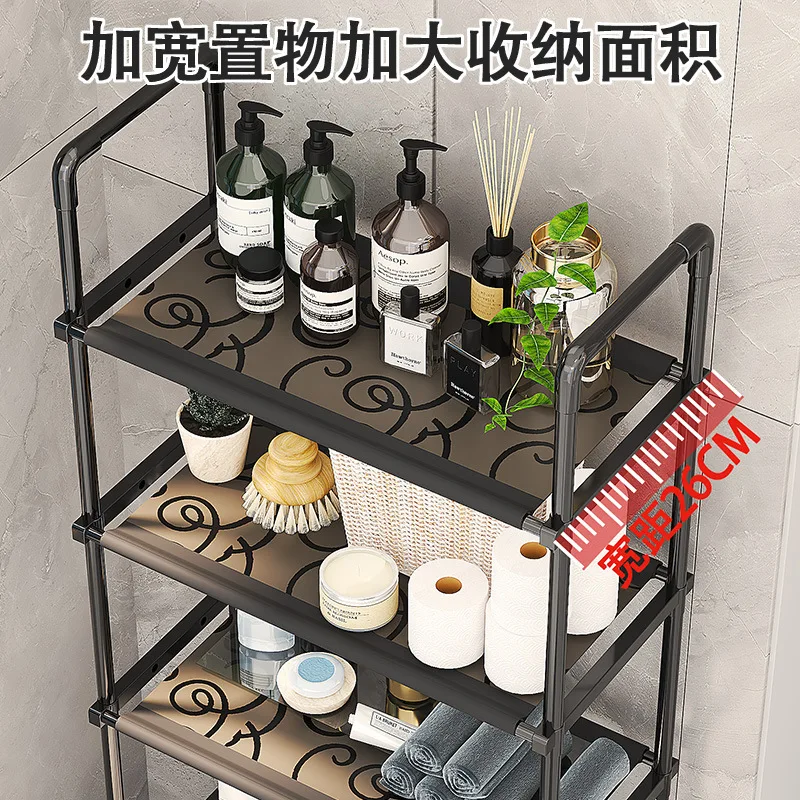 Bathroom shelf above the toilet floor-standing toilet rack toilet organizer rack