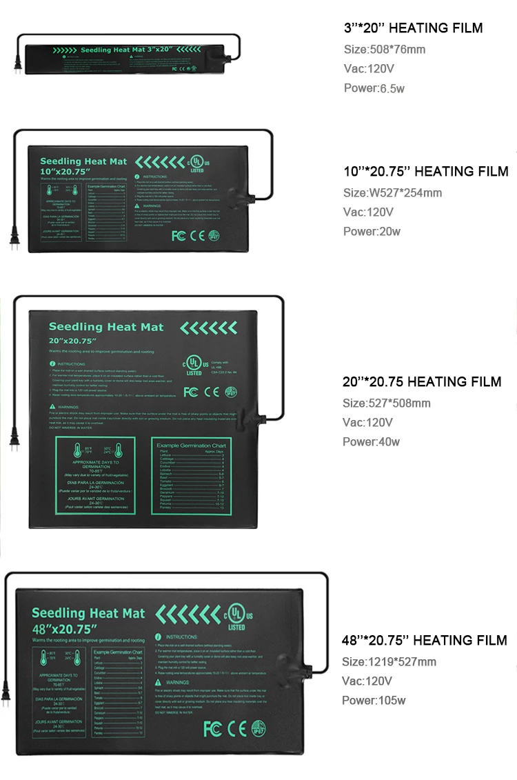 New Product Using a Germinate Seeds With Controller Seedling 10X2075 Upgrade Reptile Heat Mat