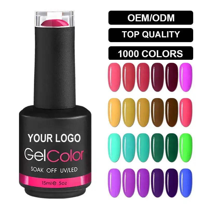 new arrivals semi permanent autumn winter vegan glitter 3000 colors gel nail polish oem wholesale soak off uv led gel