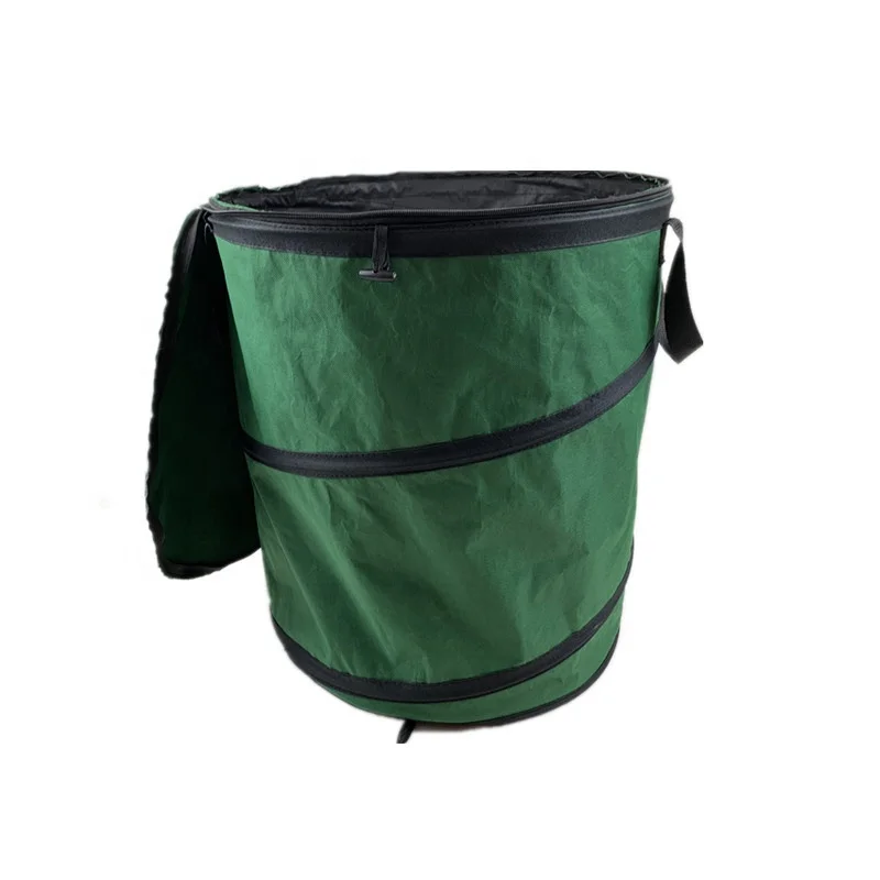 Collapsible Bags Folding Garden Reusable Yard Waste Bag Pop Up Leaf Trash Can