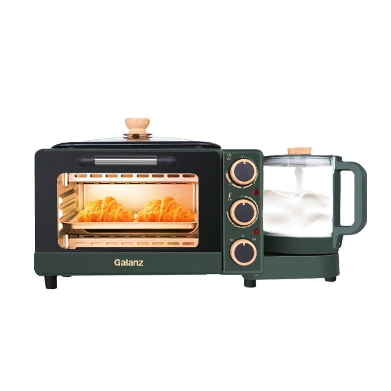 
All-in-one home multi-functional breakfast machine electric oven + frying pan + health pot 