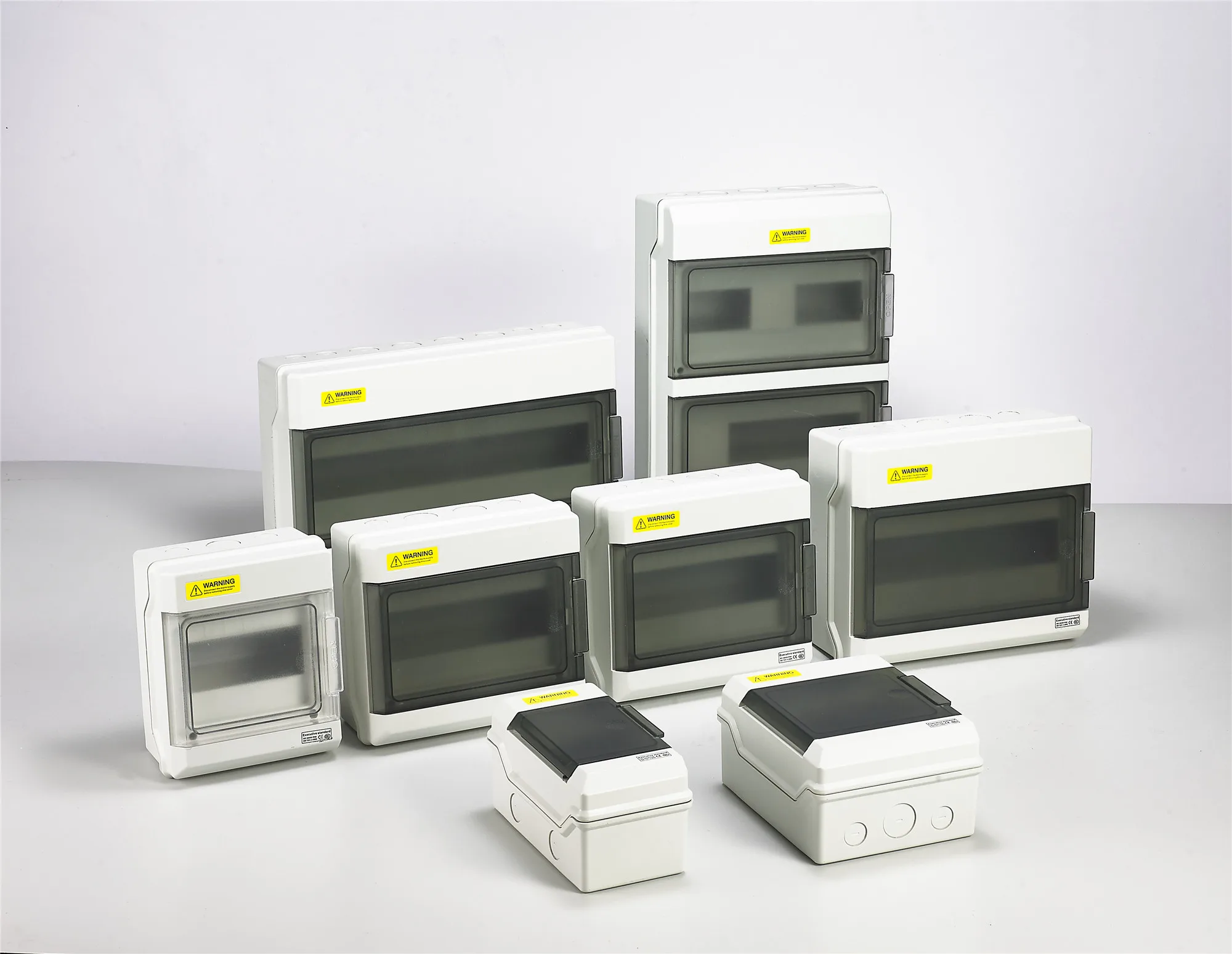 IP65 waterproof and dustproof ABS/PC electrical power house use 6 way Distribution box