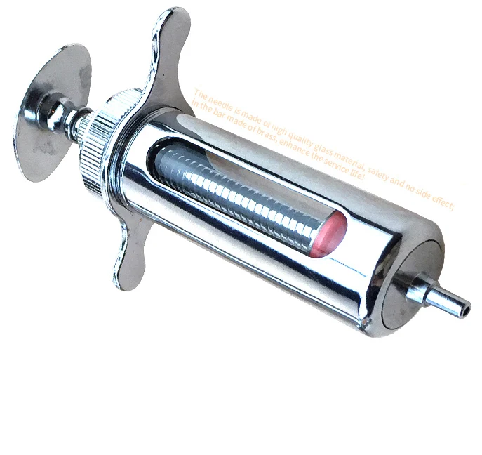 High Quality Veterinary Automatic Revolver Syringe  Hot Sale Veterinary Instrument Automatic Metal Syringe For Vaccination