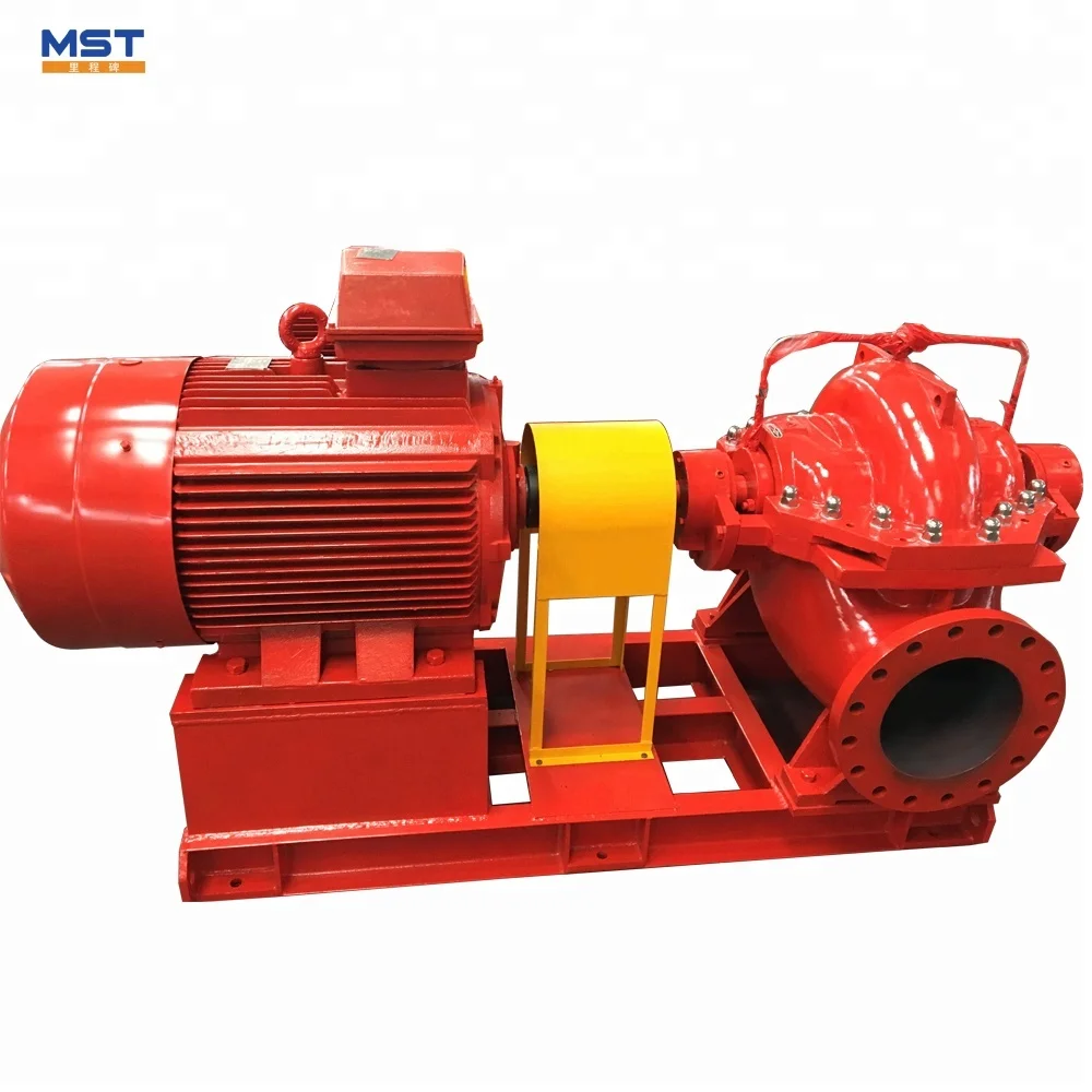 100kw large flow rate high efficiency cast iron water pump electric double-suction pump for farmlan irrigation