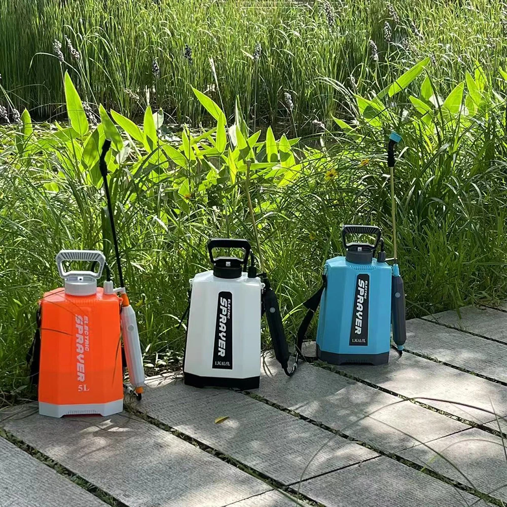 Agricultural Battery powered hand knapsack sprayer pump garden backpack spray 5 litres electric liquid fertilizer