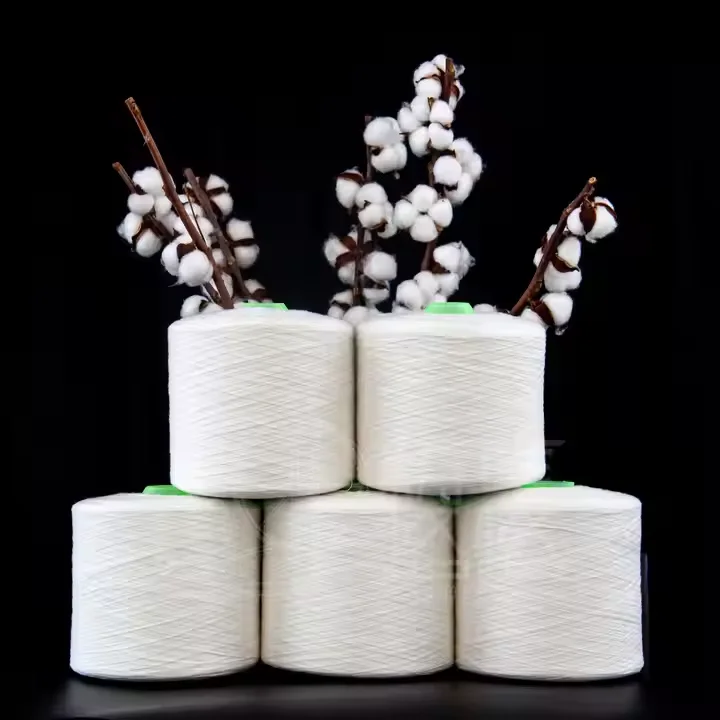 High Tenacity 100% Polyester Recycle Yarn Fdy Style Twisted Spun Yarn Knitting Weaving Sewing Embroidery Dyed Different Colors