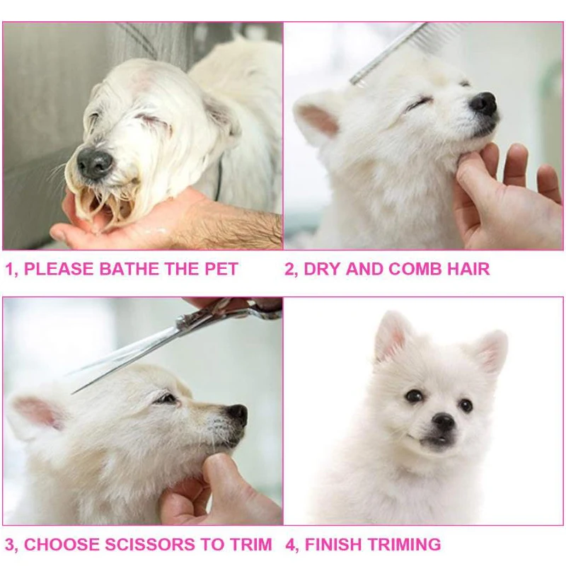 Factory Wholesale Pet Cleaning & Grooming Products Cat Clean Tool Scissors And Comb