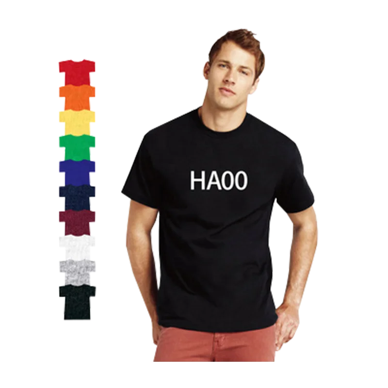Wholesale Custom 100% Cotton Printing Men Printed Plain White And Black T Shirt