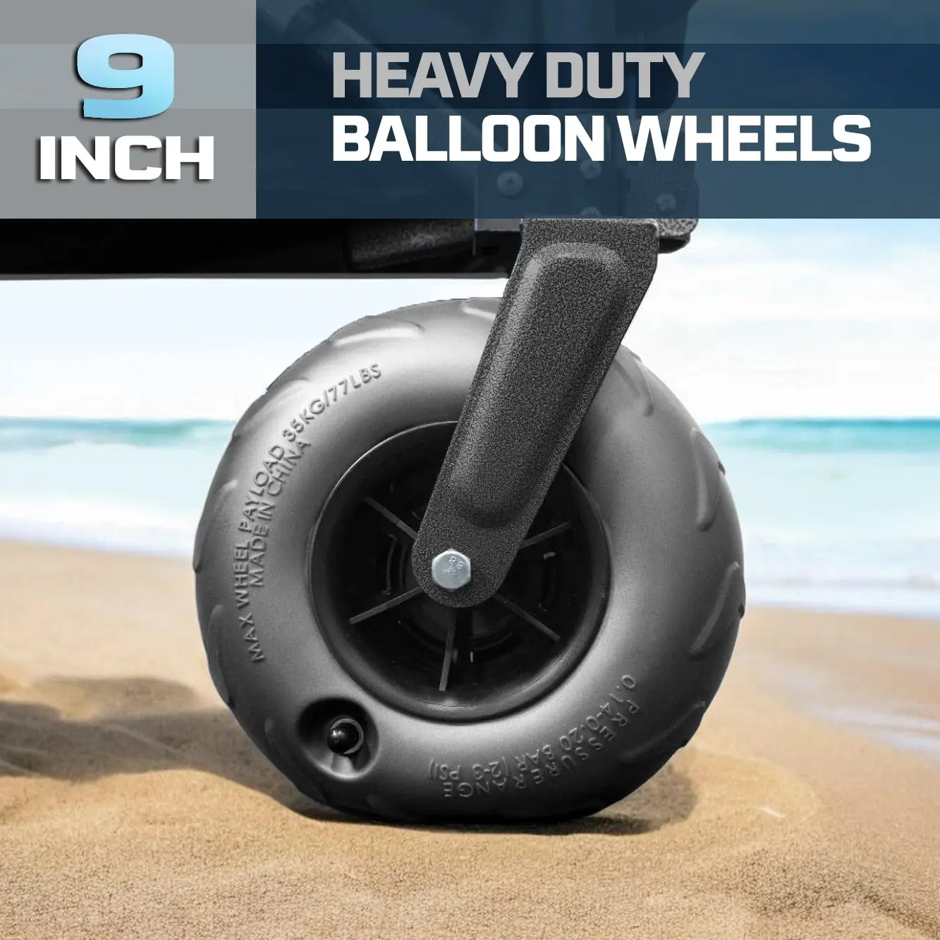 Balloon Wheel Folding utility Garden Trolley Wagon Outdoor Foldable Camping Beach Cart for Sand