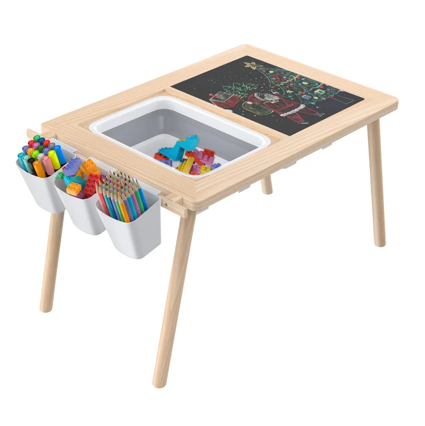 Multifunction Toddler Play Sand Table Wooden Sensory Activity Table