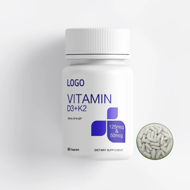 OEM Healthcare Supplement Vitamin D3 + K2 Capsules