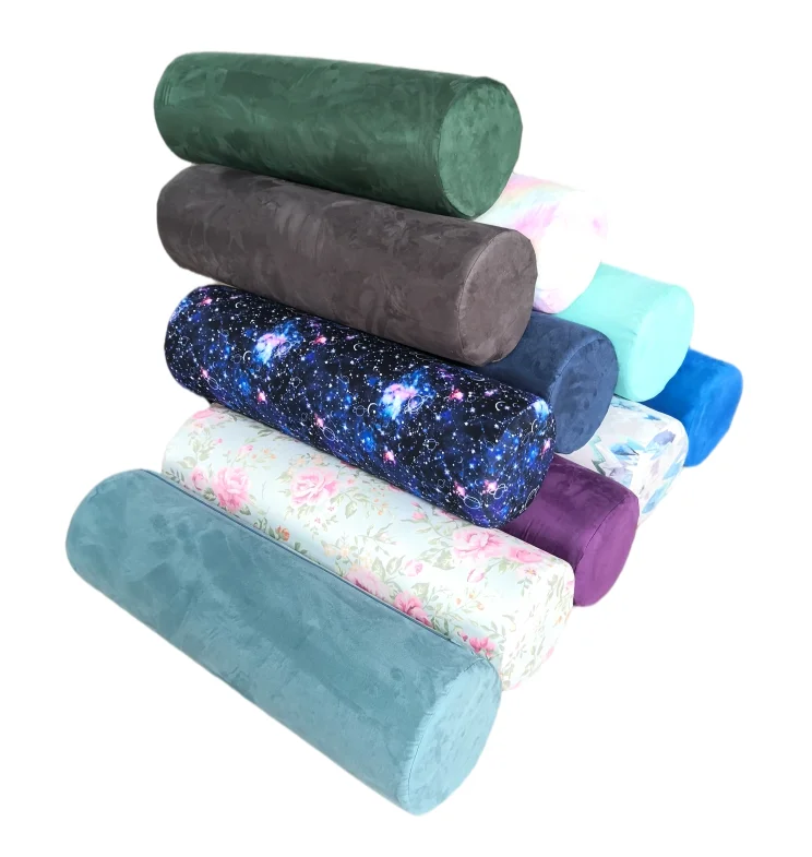 2021 new design hot selling long  kids play round candy cylinder pillows  for children playing game in home indoor