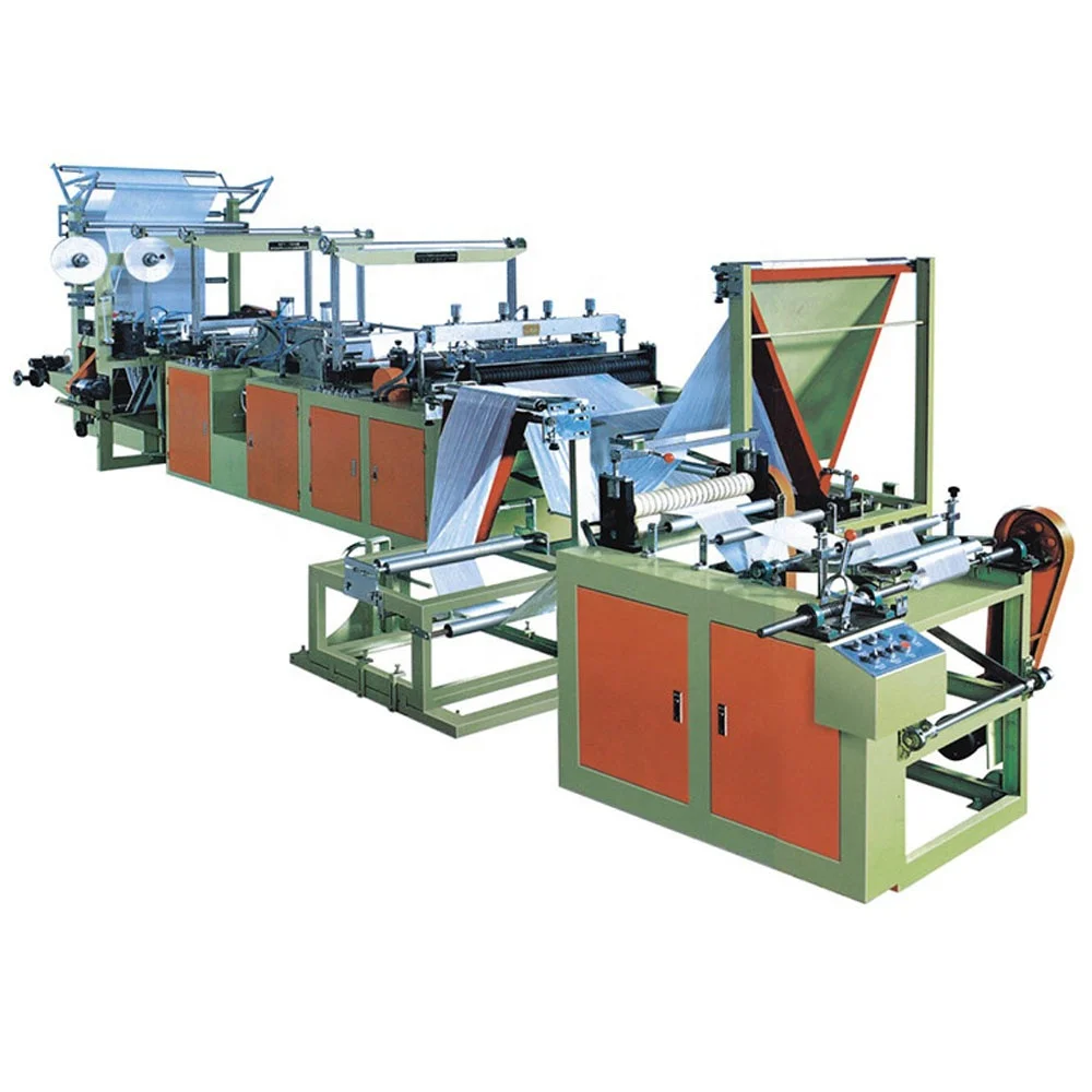 China wenzhou Well-Tech LDPE HDPE plastic bag manufacturing Roll Drawstring Heavy Duty Jumbo garbage bags making machine