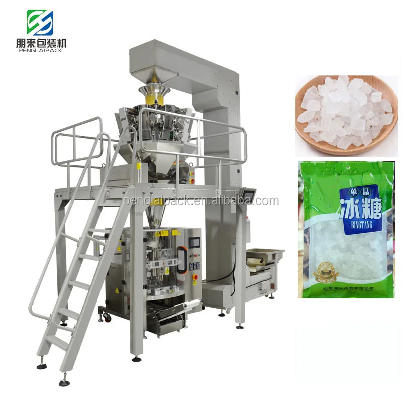Candy biscuits protein energy chocolate bars bakery cake potato chips snack dry fruits food multi head weight packaging machine
