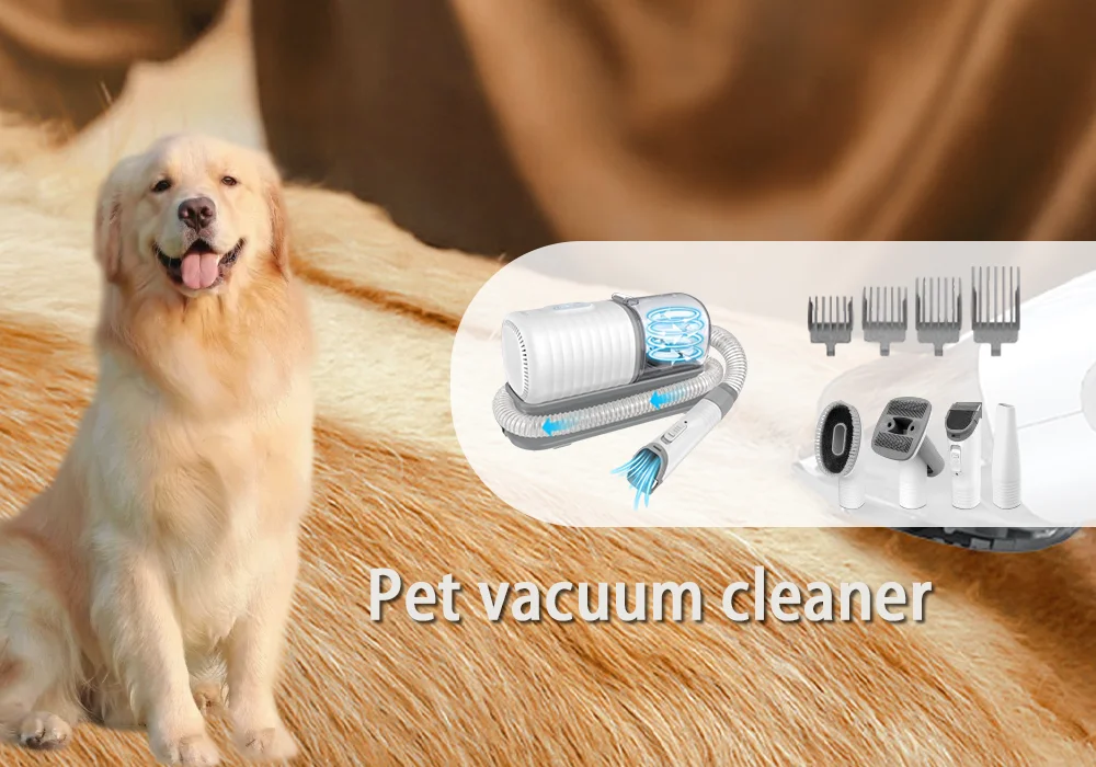 Grooming Kit Pet with  Clipper Grooming Brush Nozzle Brush