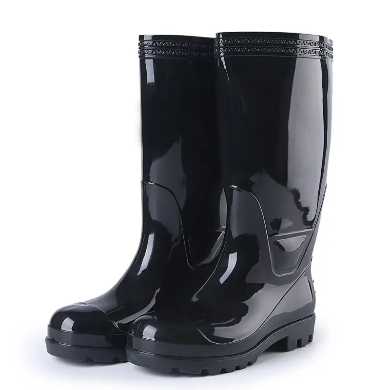 wholesale PVC safety gumboots rain boots with steel toe cap for worker