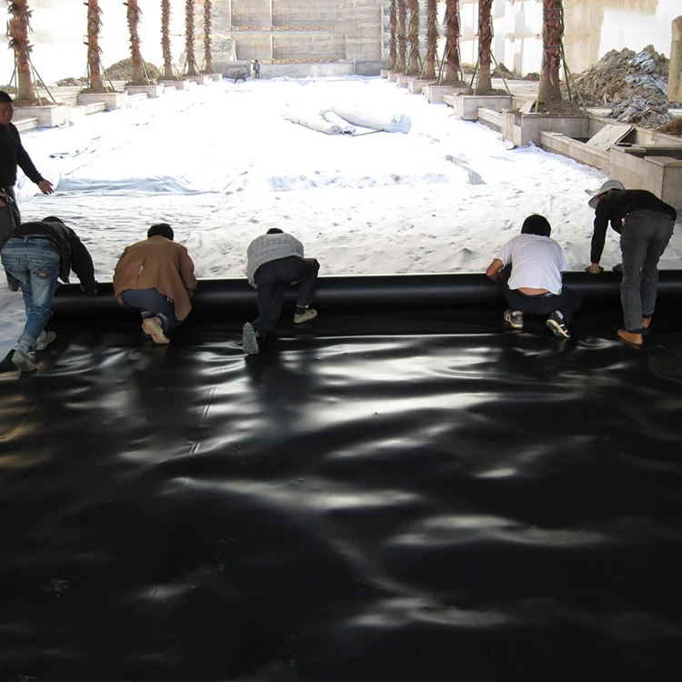 High density polyethylene fish farm hdpe geomembranes 0.5mm 0.7mm fish pond liner aquaculture pond liners for landfill