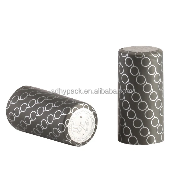 Customized vodka whiskey liquor bottle wine glass bottle heat shrink wraps pvc heat shrink cap seal