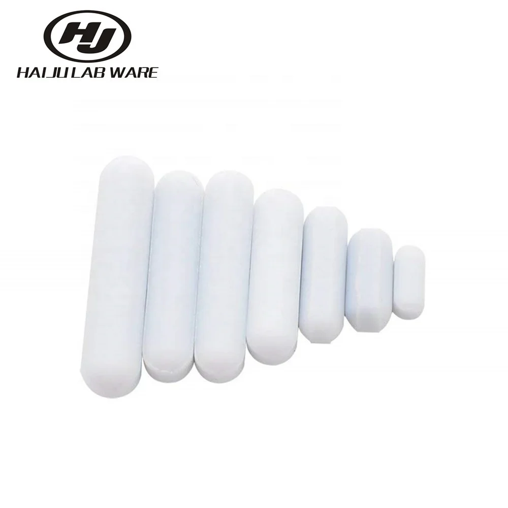 HAIJU LAB 7pcs/Pack Mixed Size PTFE Powerful Magnetic Stirrer Mixer Stir Bars Type-C Magnet Bar For Laboratory