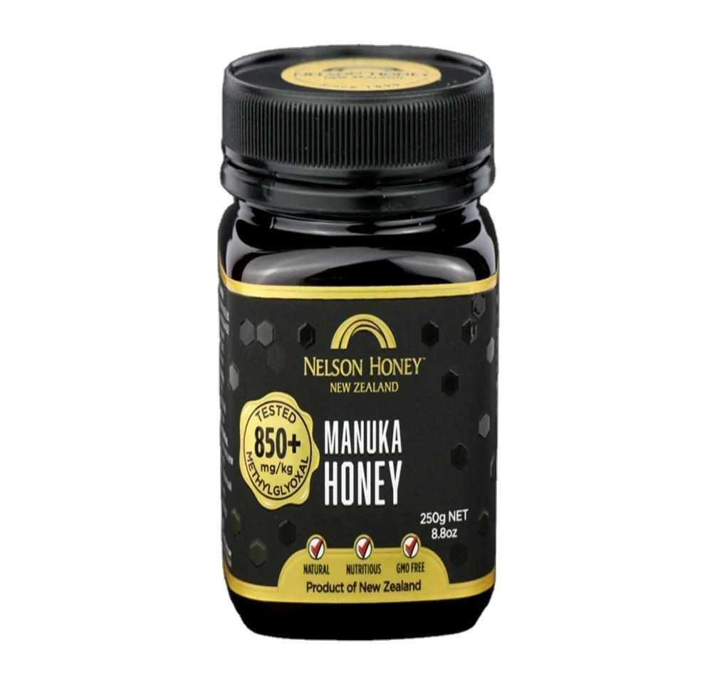 250 г мед манука мг 850 + Нельсон мед манука Содержит 850 мг натуральный метилглиоксал