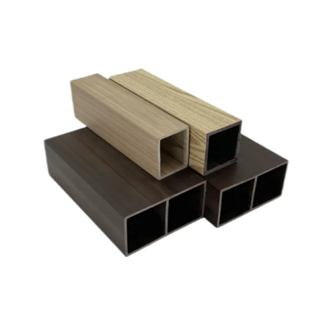 Termite Proof Durable and Colorfast WPC Composite Square Tube USD for Indoor Partitions and Ceiling Decor