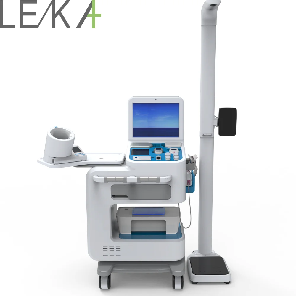 LEKA health checkup kiosk  medical grade ABS safety material  All in one health check up  Kiosk  Smart Health Posthouse