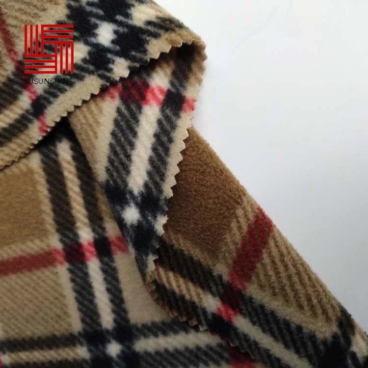 
Alibaba china supplier jacquard soft textile fabric polar fleece for garment 