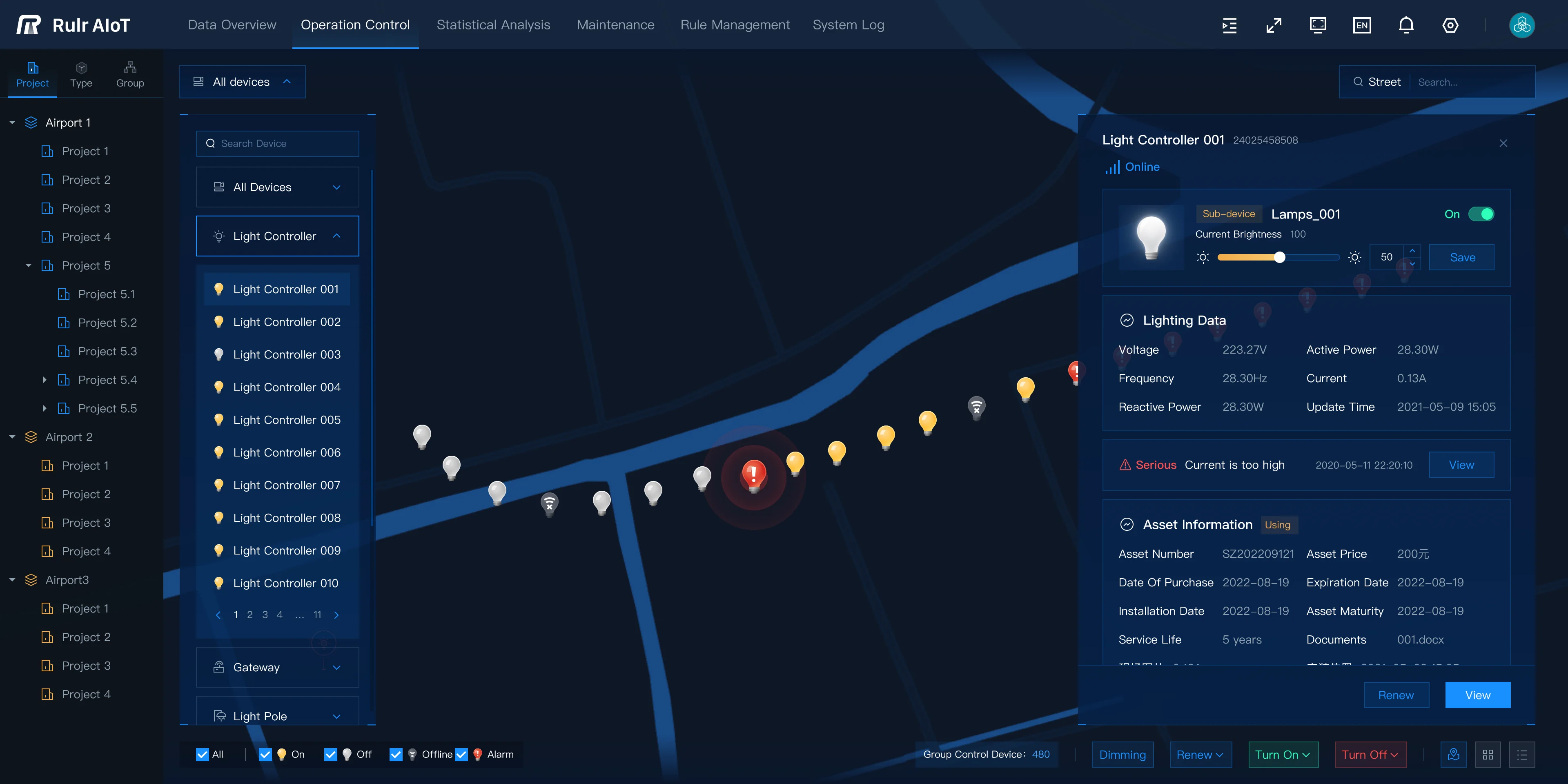 4G LTE IoT module Cat.1 NEMA smart streetlight controller