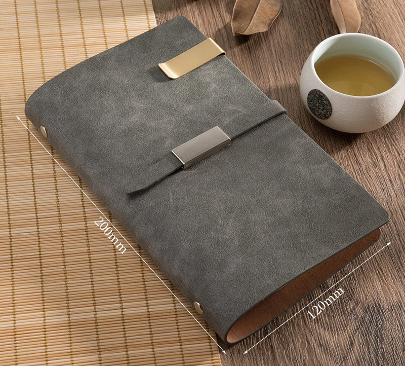 magazine printing hard cover notebook school notebook 24x32cm 2025 PU leather with elastic band binder budget planner