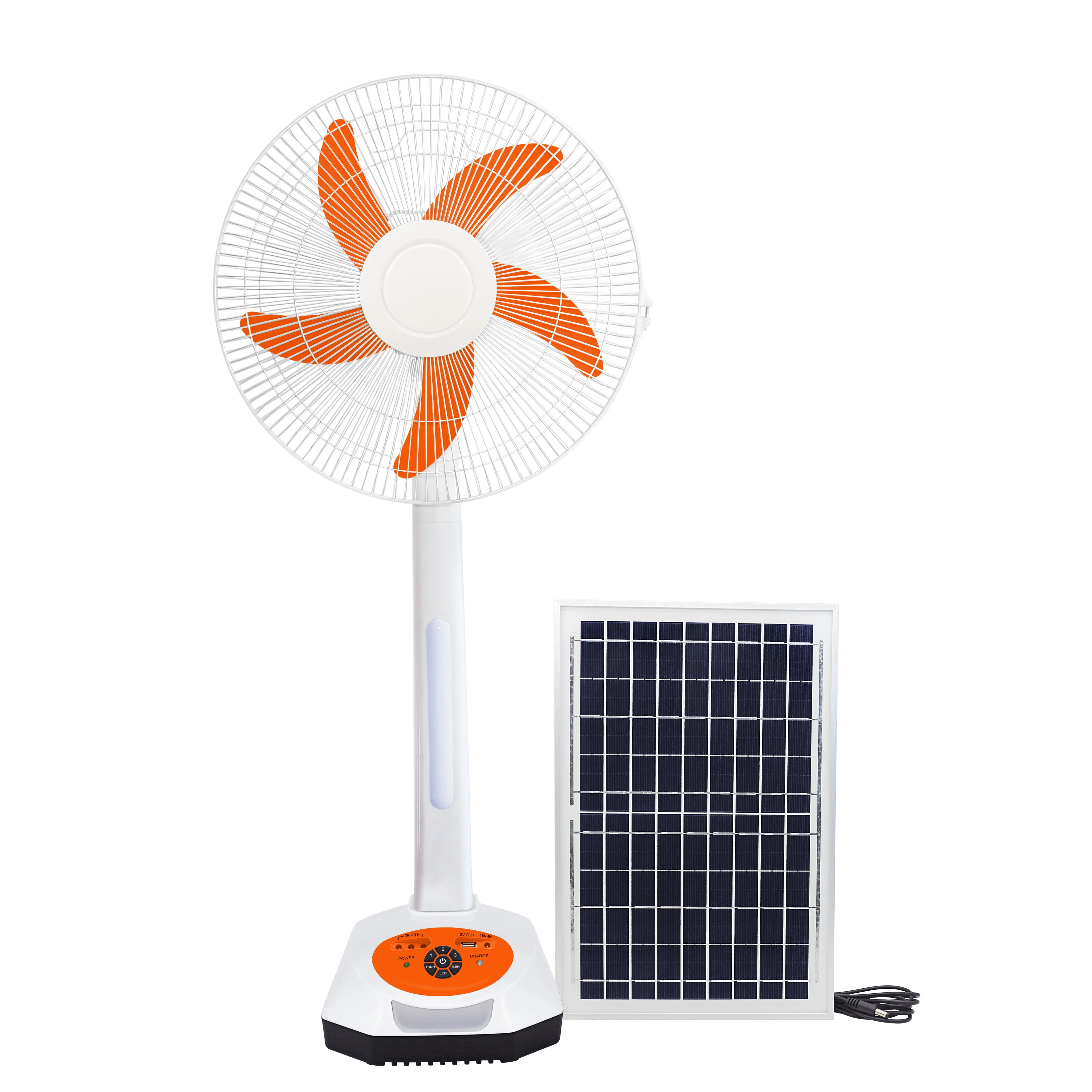 16 inch wholesale charging table powered battery power bank function portable fan