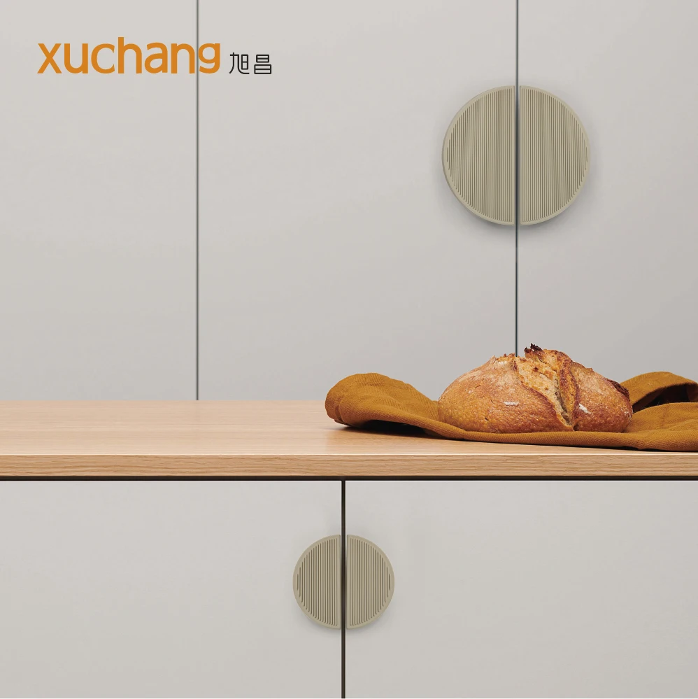 Chinese Style Half Round Zinc Alloy Solid Drawer Handle 64mm Home Decor Furniture Handle