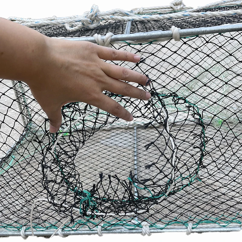 Industrial collapsible hdpe aquaculture net fish trap frabill crawfish cage